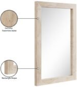 Pavia Genuine Travertine Frame Mirror - Image 8