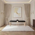 Delphine Vegan Leather Upholstered Bench - Image 2