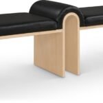 Delphine Vegan Leather Upholstered Bench