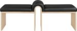 Delphine Vegan Leather Upholstered Bench - Image 3