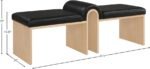 Delphine Vegan Leather Upholstered Bench - Image 7