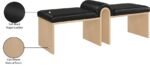 Delphine Vegan Leather Upholstered Bench - Image 8