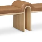 Delphine Vegan Leather Upholstered Bench