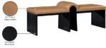 Delphine Vegan Leather Upholstered Bench - Image 8