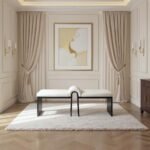 Delphine Vegan Leather Upholstered Bench - Image 2