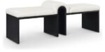 Delphine Vegan Leather Upholstered Bench
