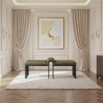 Delphine Vegan Leather Upholstered Bench - Image 2