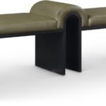 Delphine Vegan Leather Upholstered Bench