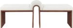 Delphine Vegan Leather Upholstered Bench - Image 3