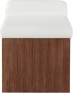 Delphine Vegan Leather Upholstered Bench - Image 4