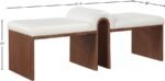 Delphine Vegan Leather Upholstered Bench - Image 8