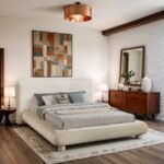 Blair Chenille Fabric Upholstered Bed - Image 2