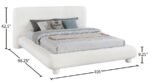 Blair Chenille Fabric Upholstered Bed - Image 9