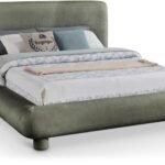 Blair Chenille Fabric Upholstered Bed