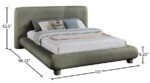Blair Chenille Fabric Upholstered Bed - Image 9