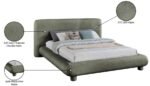 Blair Chenille Fabric Upholstered Bed - Image 10