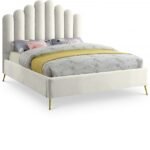 Lily Velvet Upholstered Bed