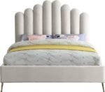 Lily Velvet Upholstered Bed - Image 3