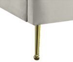 Lily Velvet Upholstered Bed - Image 5