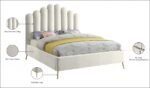 Lily Velvet Upholstered Bed - Image 7