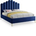 Lily Velvet Upholstered Bed