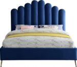 Lily Velvet Upholstered Bed - Image 3