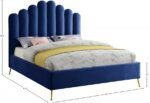 Lily Velvet Upholstered Bed - Image 6