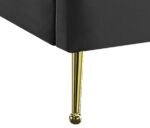 Lily Velvet Upholstered Bed - Image 5