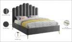Lily Velvet Upholstered Bed - Image 7