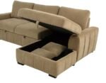 PASTRANA UPHOLSTERED SLEEPER SECTIONAL SOFA RAF CHAISE CAMEL - Image 13