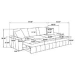 PASTRANA UPHOLSTERED SLEEPER SECTIONAL SOFA RAF CHAISE CAMEL - Image 15