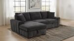 PASTRANA UPHOLSTERED SLEEPER SECTIONAL SOFA LAF CHAISE GREY - Image 2