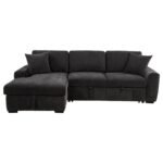 PASTRANA UPHOLSTERED SLEEPER SECTIONAL SOFA LAF CHAISE GREY - Image 6