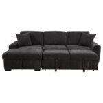 PASTRANA UPHOLSTERED SLEEPER SECTIONAL SOFA LAF CHAISE GREY - Image 7
