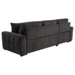 PASTRANA UPHOLSTERED SLEEPER SECTIONAL SOFA LAF CHAISE GREY - Image 9