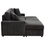 PASTRANA UPHOLSTERED SLEEPER SECTIONAL SOFA LAF CHAISE GREY - Image 11