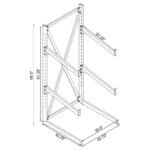 DUARTO 3-TIER SOFA DISPLAY RACK BLACK - Image 4
