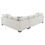 ASHFORD CHENILLE UPHOLSTERED SLEEPER SECTIONAL SOFA GREIGE - Image 10