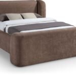 Modena Chenille Fabric Upholstered Bed