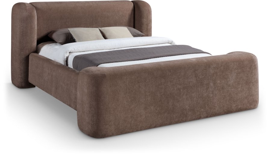 50090.jpg Modena Chenille Fabric Upholstered Bed - Image 1