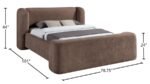 Modena Chenille Fabric Upholstered Bed - Image 9
