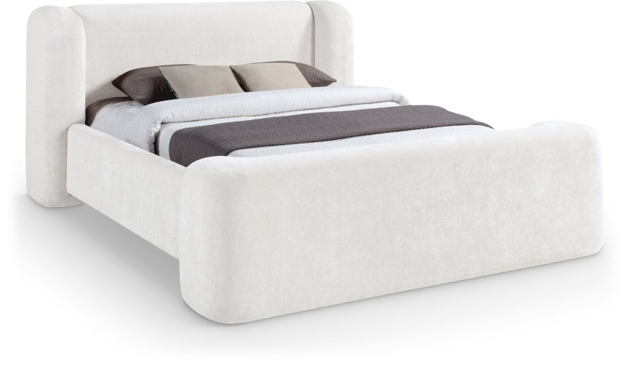 50095.jpg Modena Chenille Fabric Upholstered Bed - Image 1