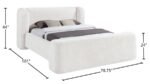 Modena Chenille Fabric Upholstered Bed - Image 9