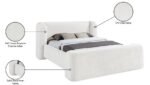 Modena Chenille Fabric Upholstered Bed - Image 10