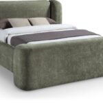 Modena Chenille Fabric Upholstered Bed