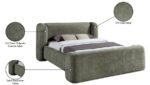 Modena Chenille Fabric Upholstered Bed - Image 10
