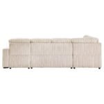 DEVONSHIRE SLEEPER SECTIONAL SOFA STORAGE CHAISE CAMEL - Image 9