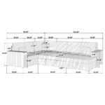 DEVONSHIRE SLEEPER SECTIONAL SOFA STORAGE CHAISE CAMEL - Image 13