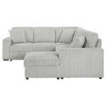 DEVONSHIRE SLEEPER SECTIONAL SOFA STORAGE CHAISE GREY - Image 7
