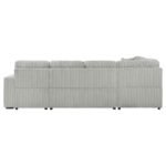DEVONSHIRE SLEEPER SECTIONAL SOFA STORAGE CHAISE GREY - Image 8